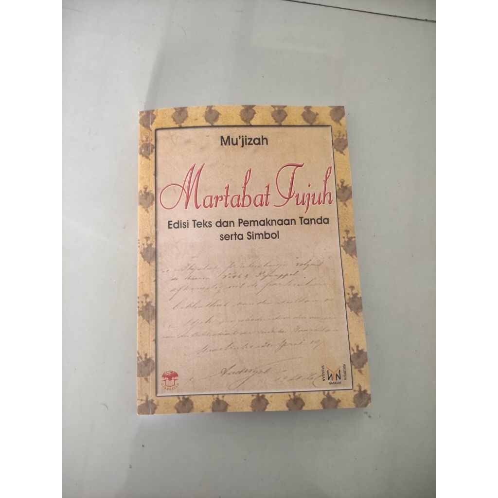 Buku ini berjudul Martabat Tujuh: Edisi Teks dan Pemaknaan Tanda serta Simbol yang dikarang oleh Mu'