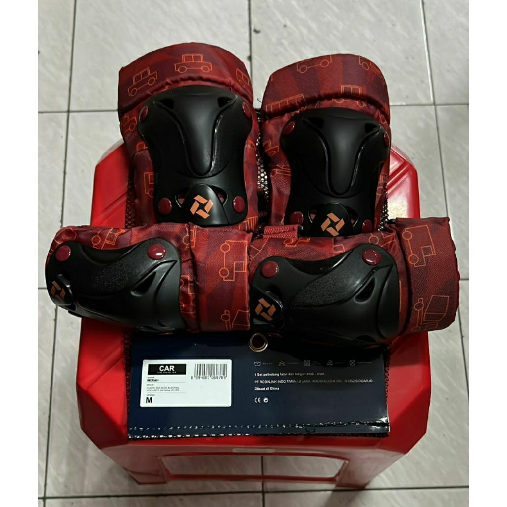 Set Pelindung Lutut dan Siku Merk Xzone Tipe Car