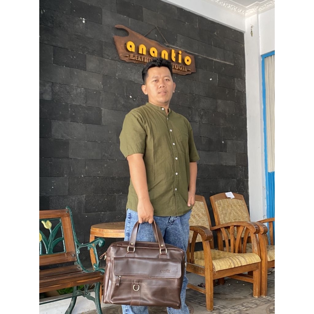 TAS Laptop / Tas KANTOR ASLI KULIT byANANTIO
