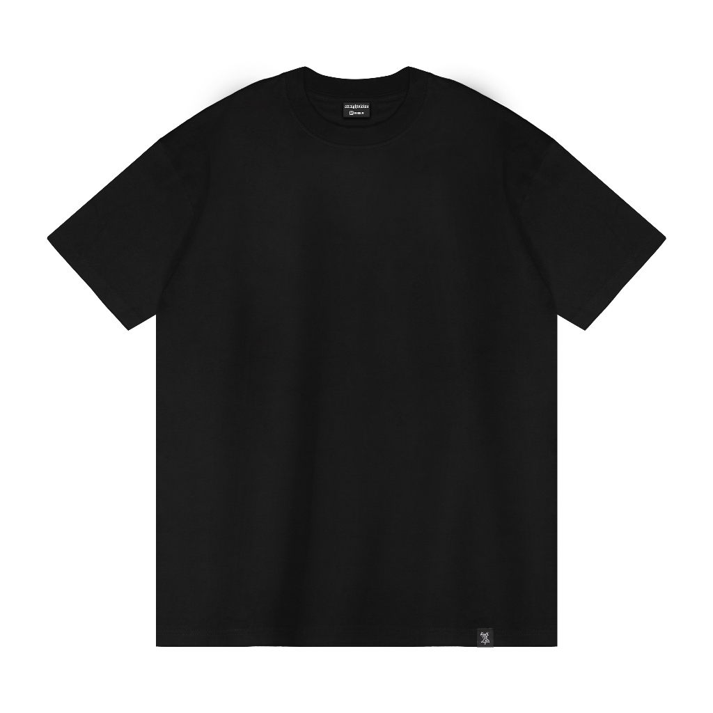 STRAIGHT VISION Black Fitted Tee |sv Siluet Tee | Fitted Tee | Kaos Fitted Pria | Kaos Fitted Tee Hi