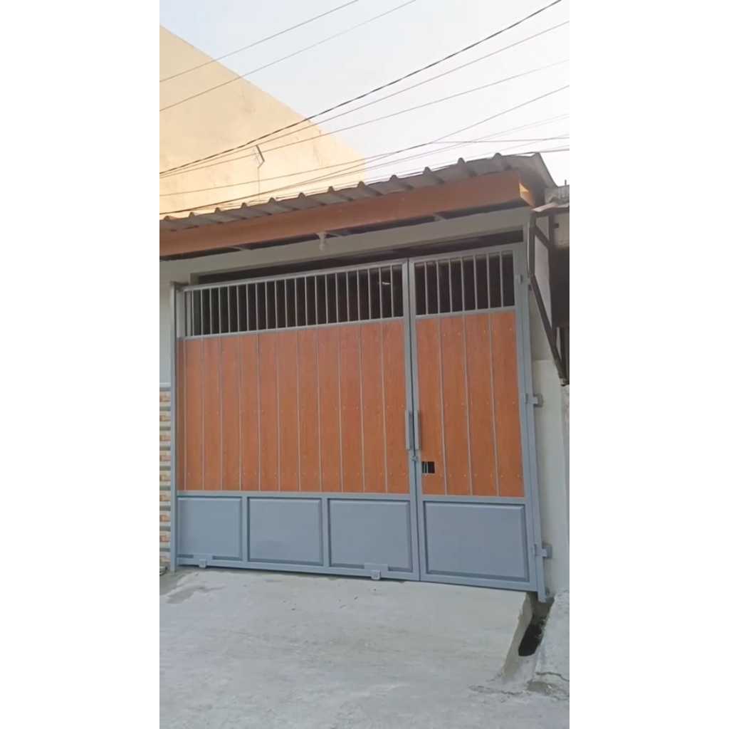 pintu dorong pagar rumah