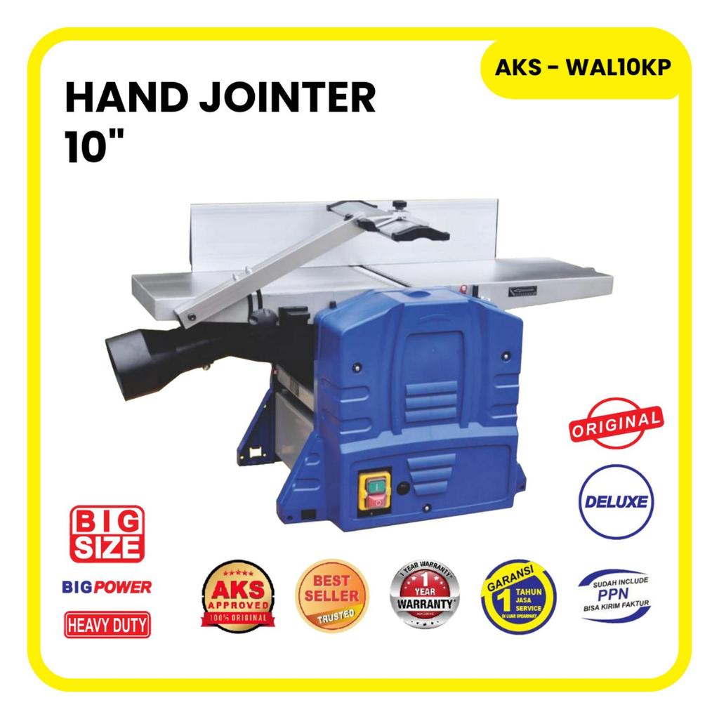 Mesin Machine Serut Duduk Hand Jointer Planner Ketam Penyiku Siku Kayu WoodWorking AKS - WAL8KP / AK