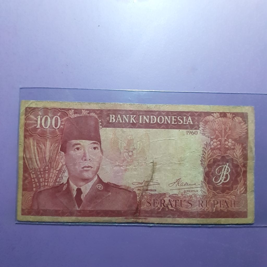 Uang 100 rupiah sukarno 1960