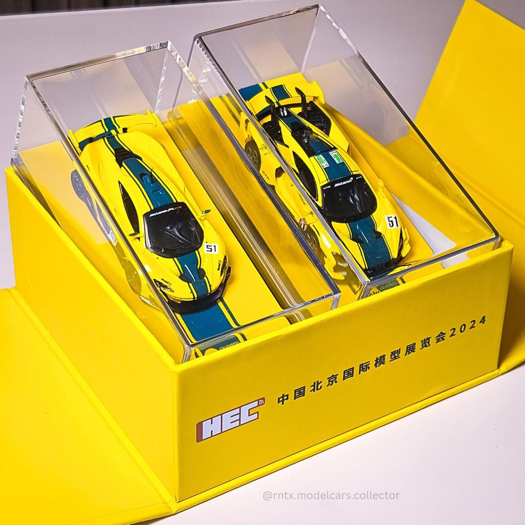 CM64 MCLAREN P1 GTR & MCLAREN SENA GTR HOBBY EXPO CHINA 2024 EVENT CAR LIMITED 1:64 SUPER RARE