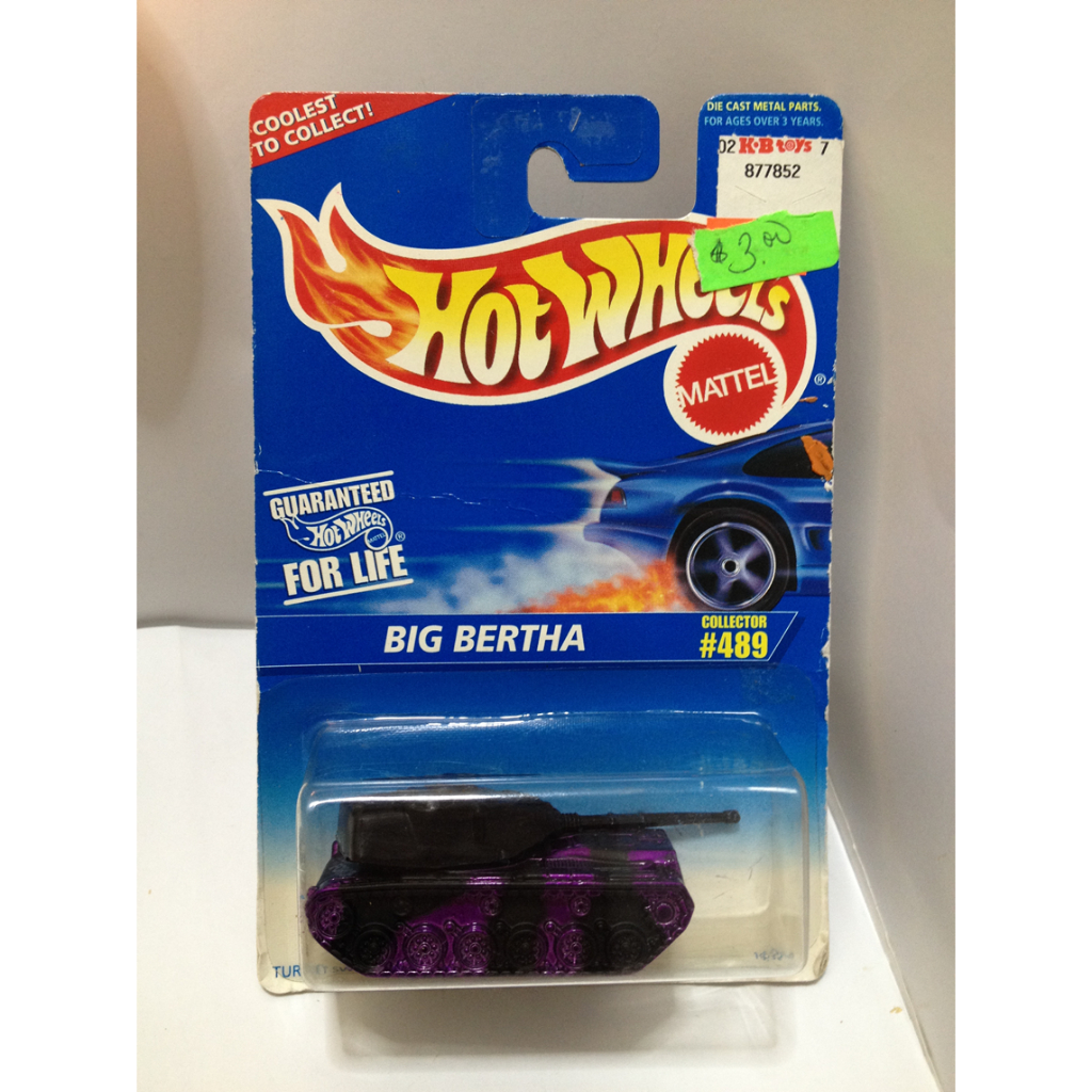 Hot Wheels. 1996 Mainline - 489. Big Bertha. Black & Metallic Purple by MATTEL