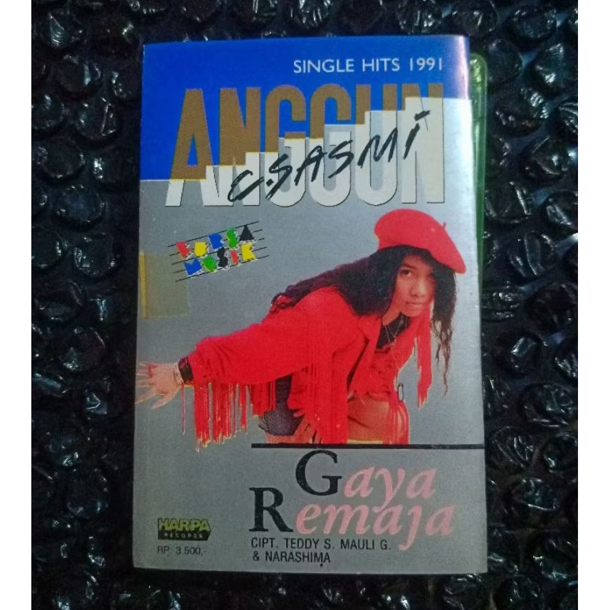 Kaset Anggun C Sasmi - Gaya Remaja (Cover Ada Isolatip Kecil) / Andy Liany, Riza ZR dll