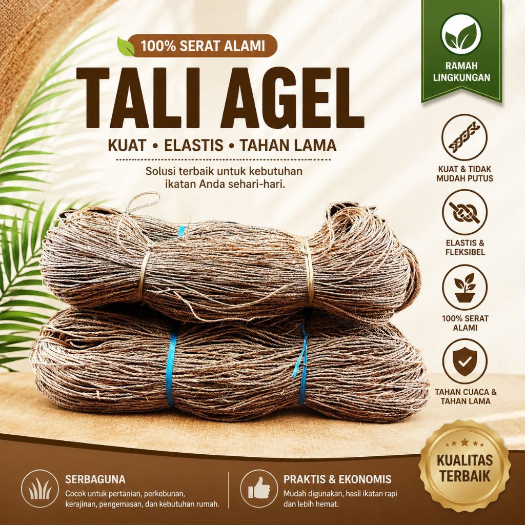 tali serat alami daun agel - tali agel Madura - tali serat alam - tali rami
