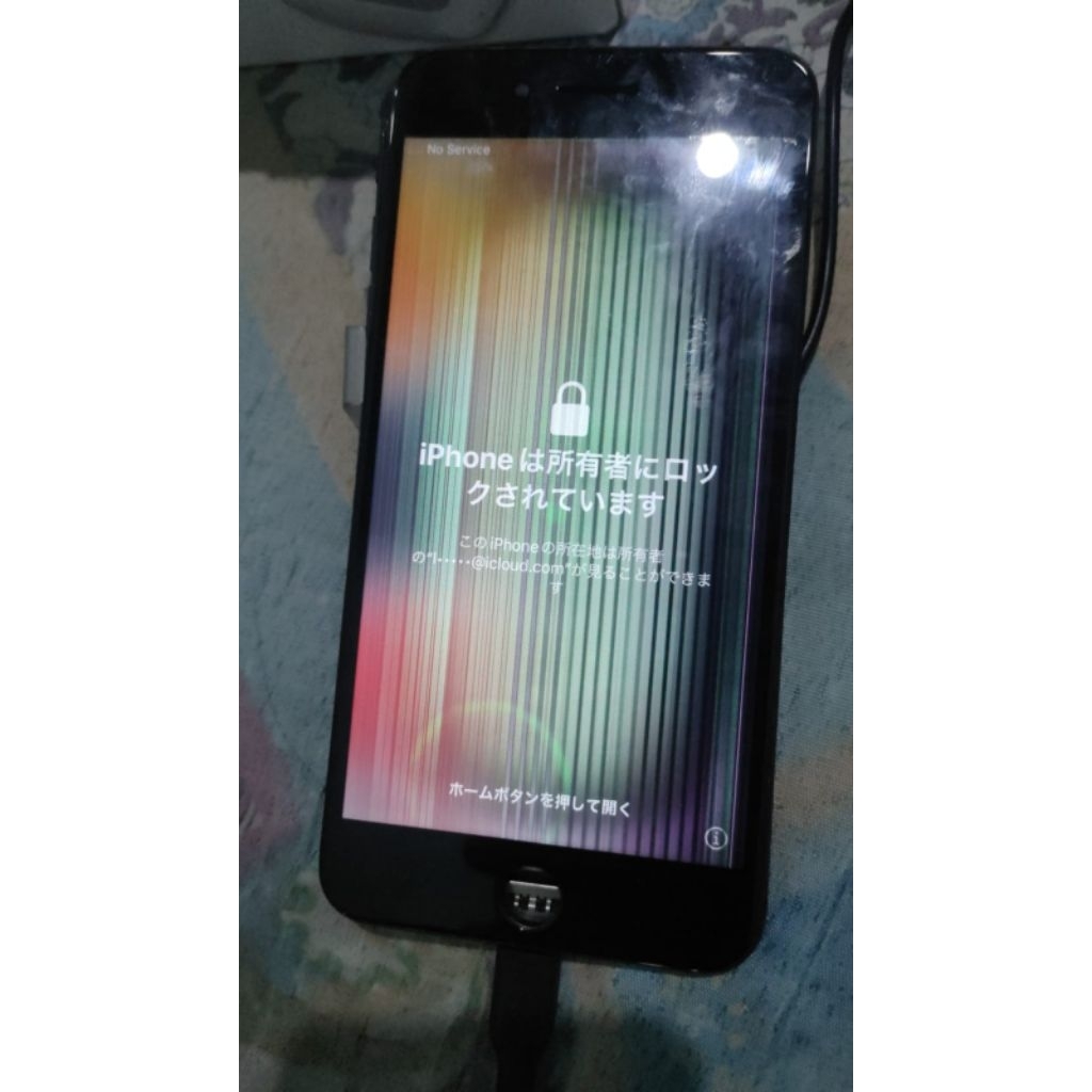 mesin iphone 7 plus hidup lock icloud + lcd test