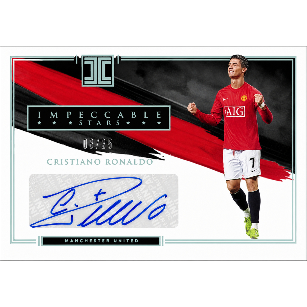 Fullprint Replica Kartu Mainan Anak Jadul Bola tanda tangan Ronaldo MU