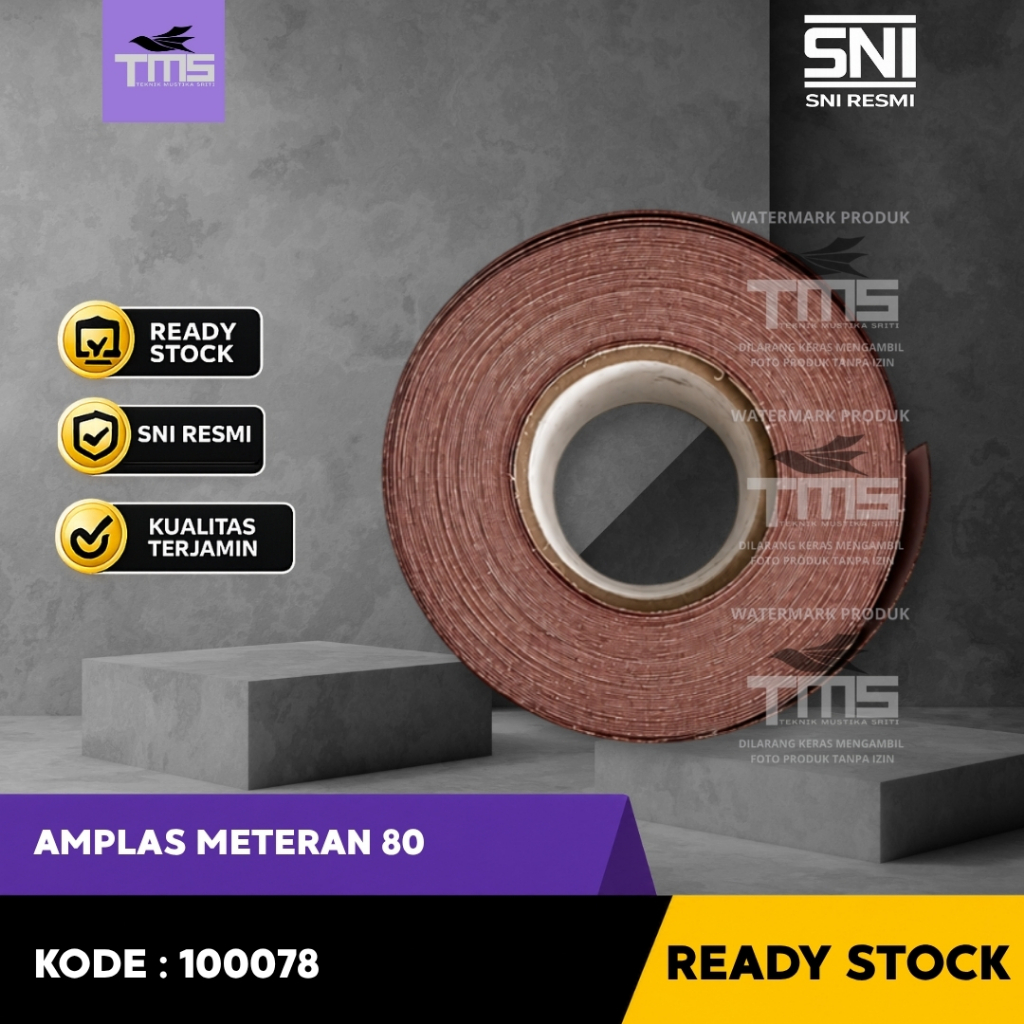 Amplas Meteran No 80 Amplas Roll 80 Grit Kasar Pengikisan Awal Kayu Besi SNI Per Meter Ready Stock