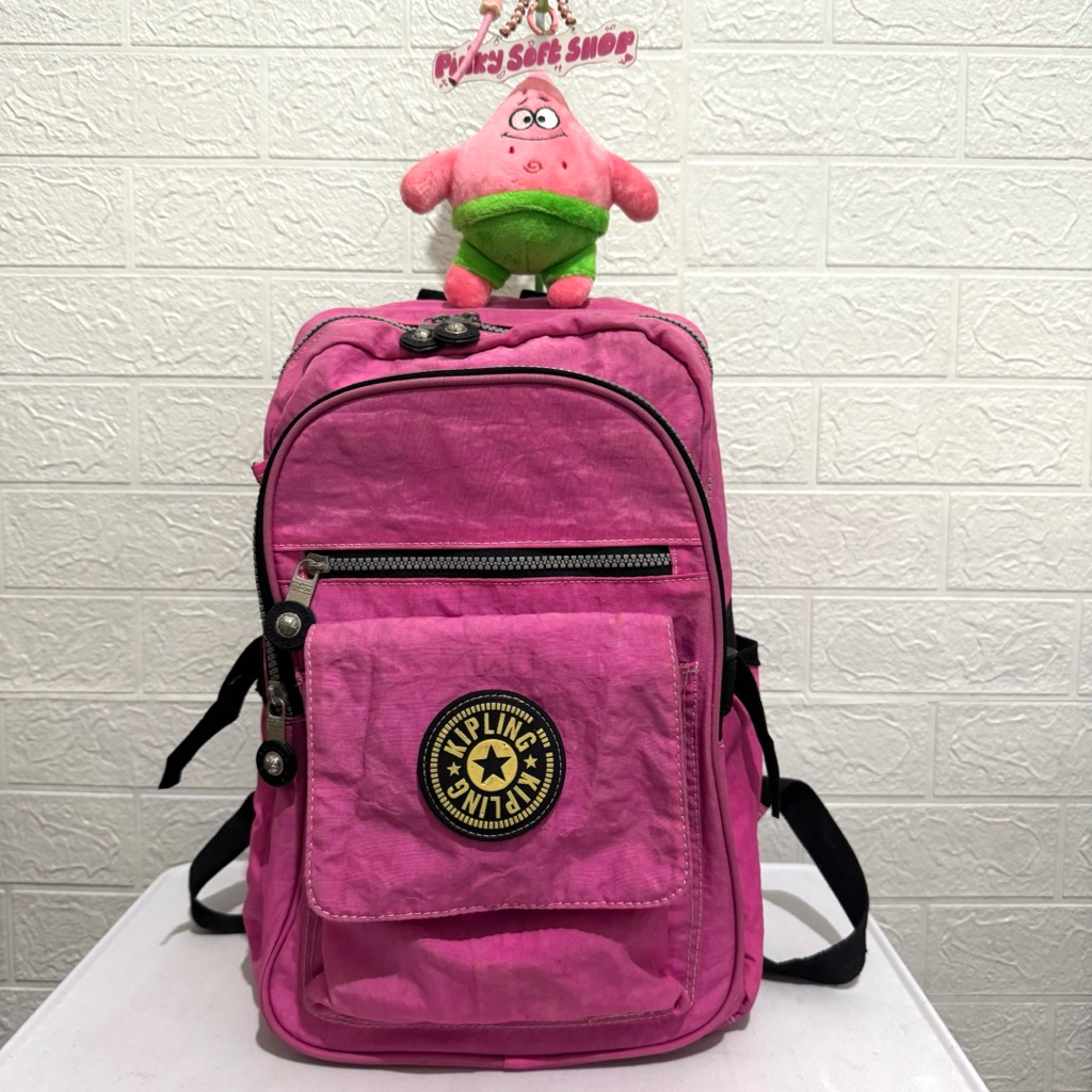 tas ransel kipling. tas ransel nilon. tas ransel prelop. pink