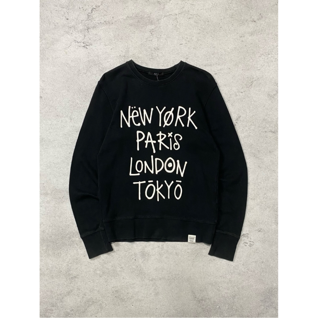 Sweater Azul by Moussy Tour Graphic