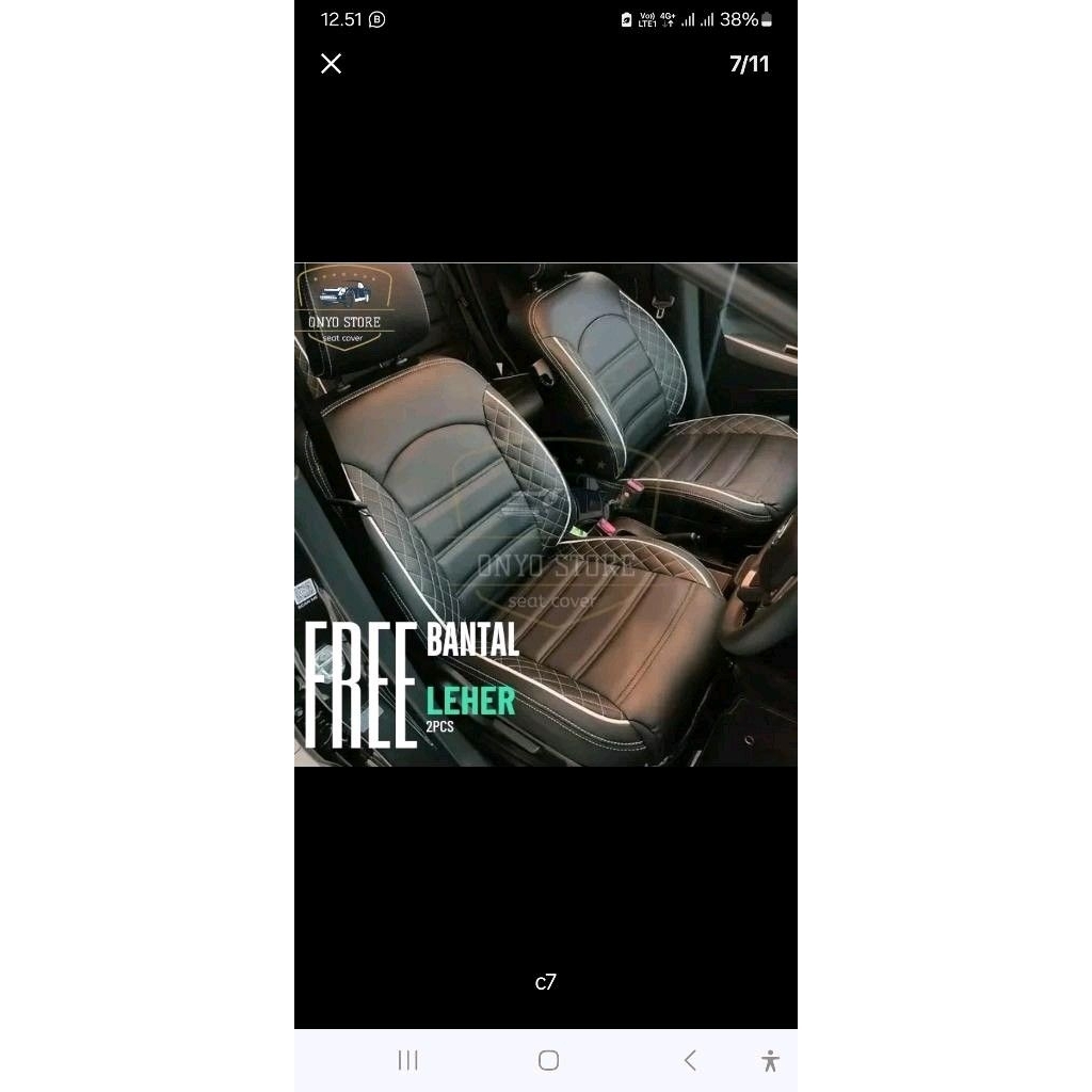 sarung jok mobil hyunday getz fullset dua baris