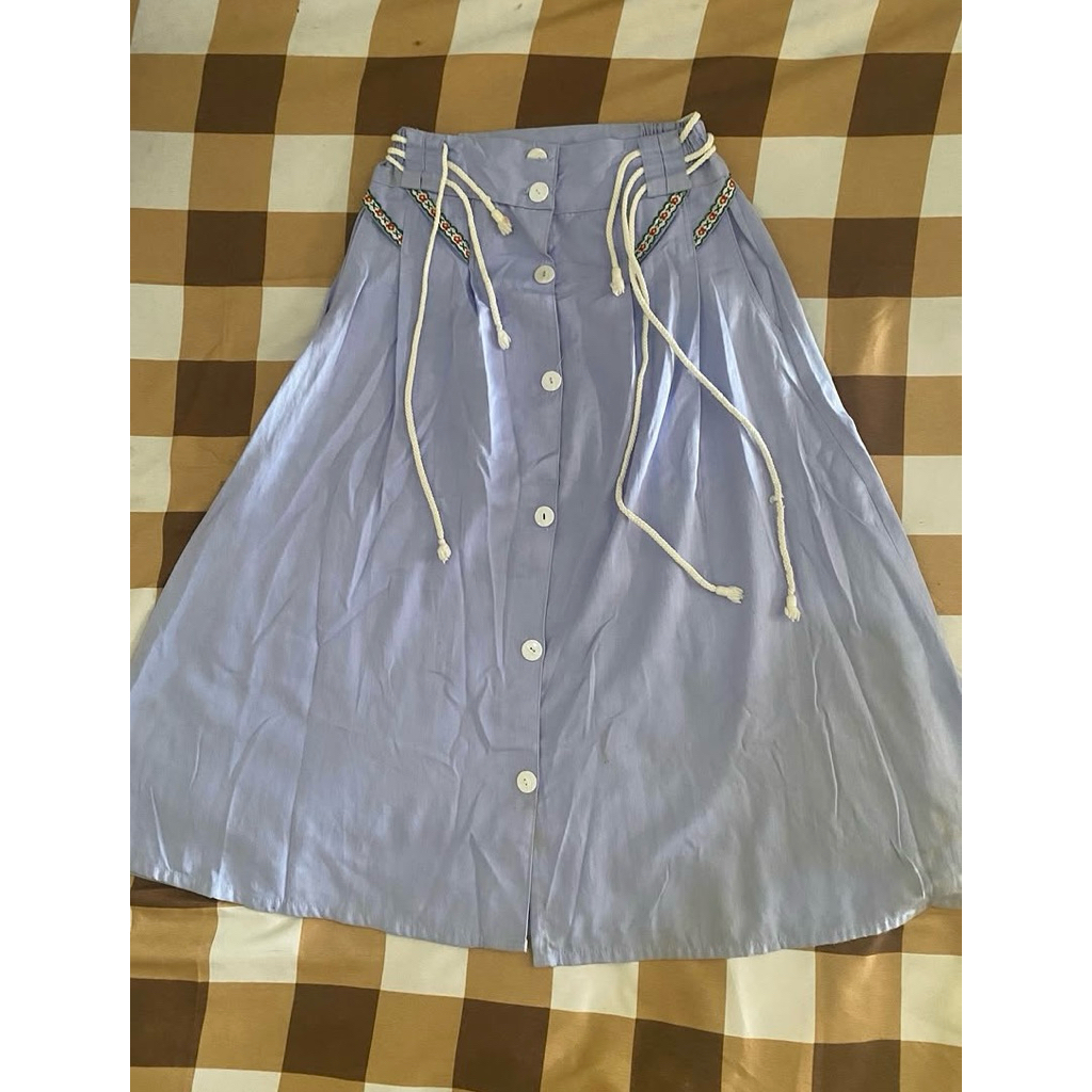 preloved pribadi rok baby blue