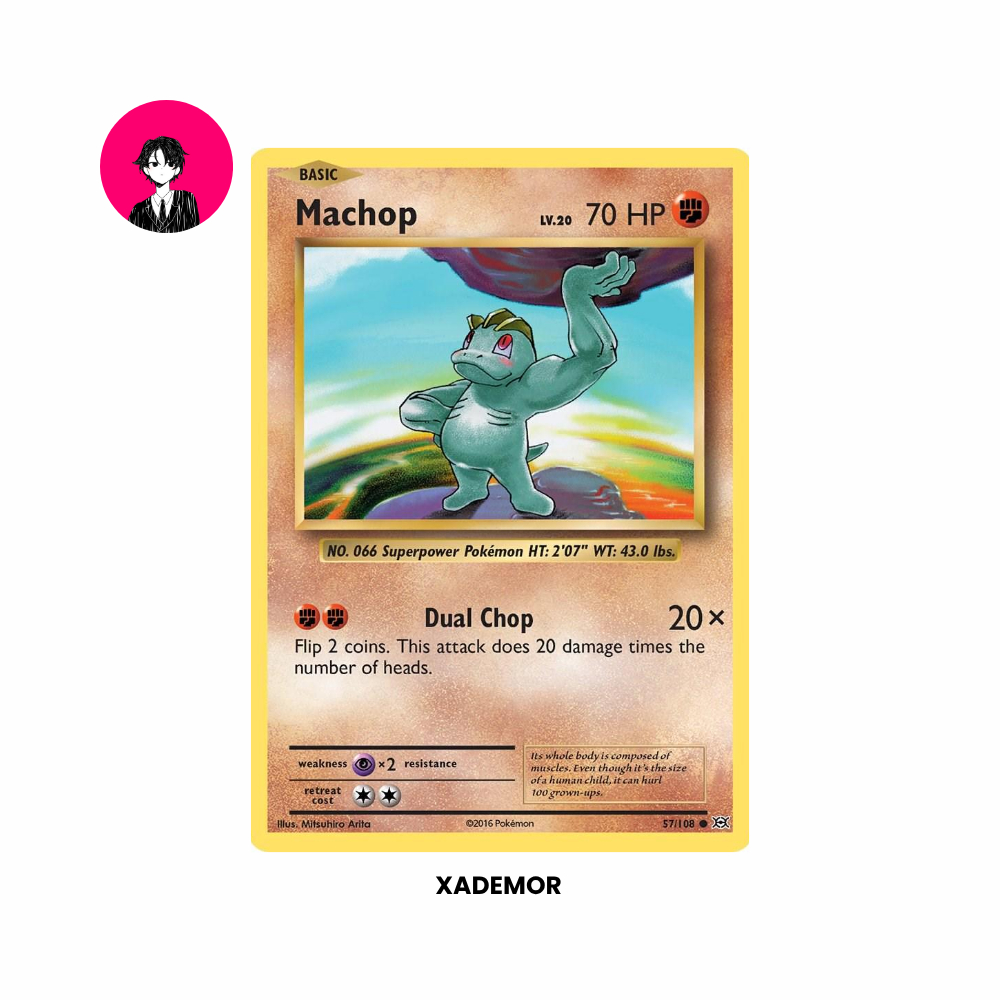 Pokemon Card Machop 57/108 Common - Pokemon Evolutions