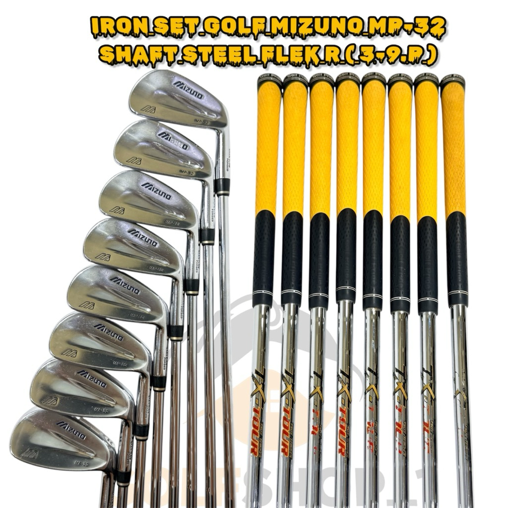 Iron Set Golf Man Mizuno MP-32 Shaft Steel Bekas Original-Stick Golf
