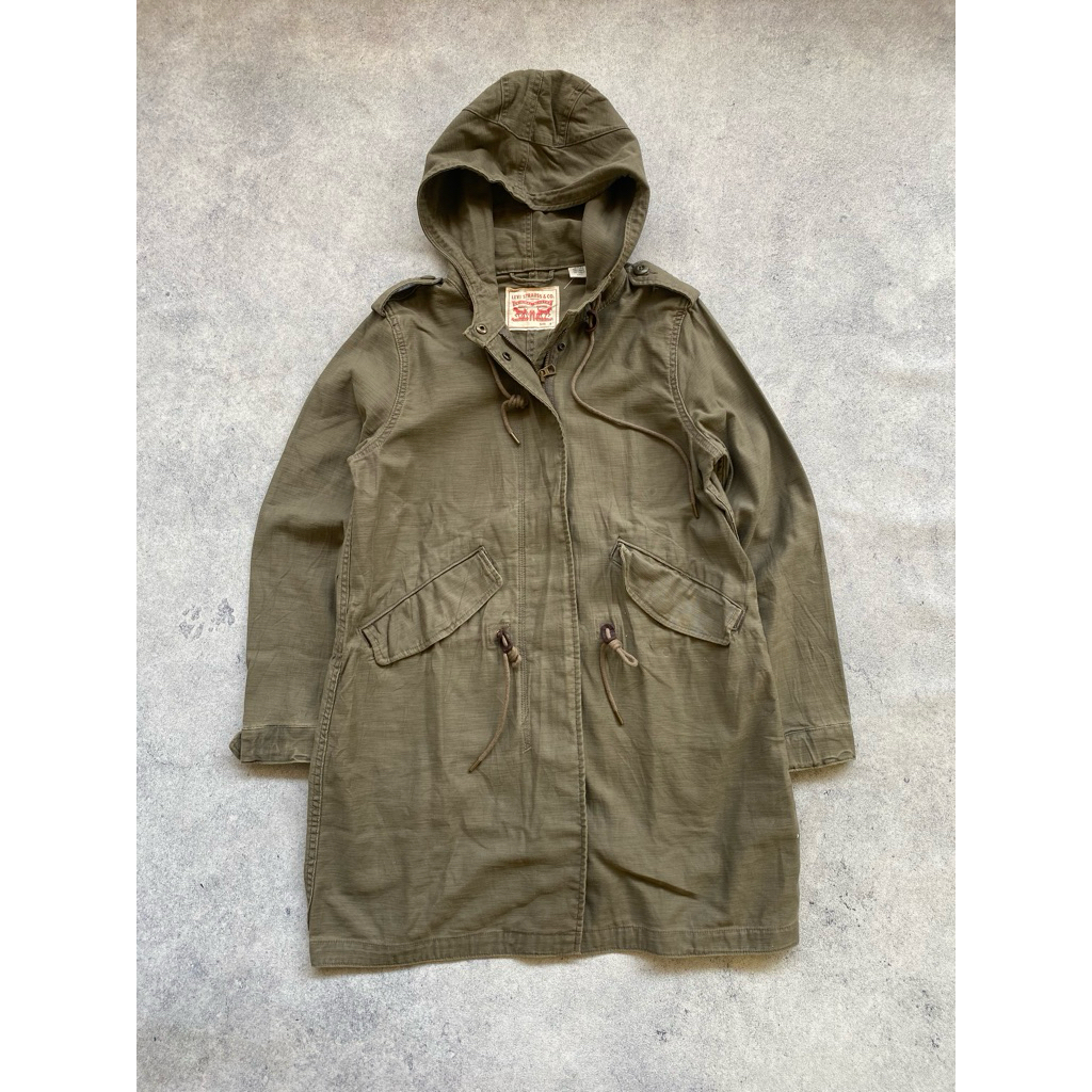 Jaket fishtail casual parka army Military