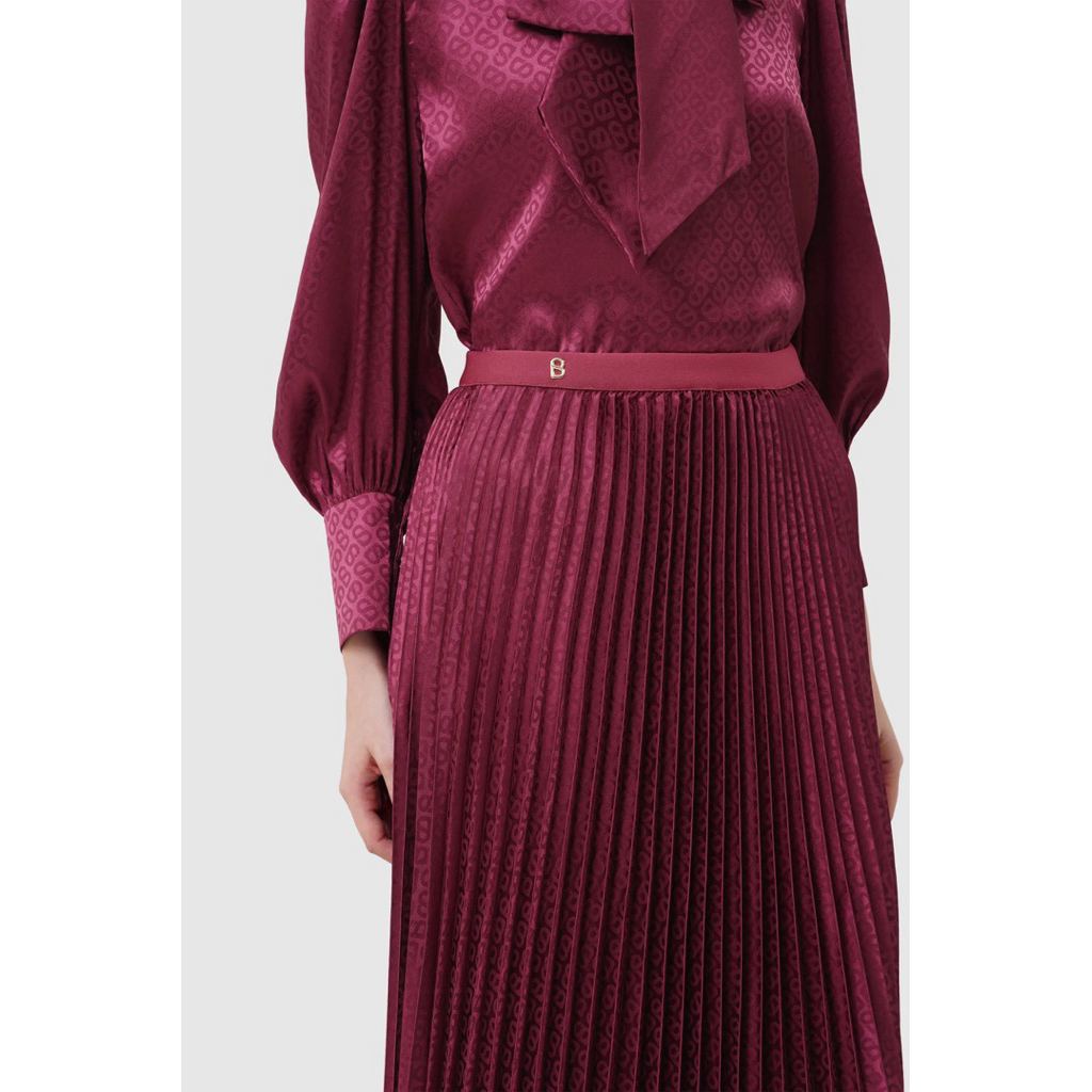 buttonscarves  alana tapis skirt - raspberry size L