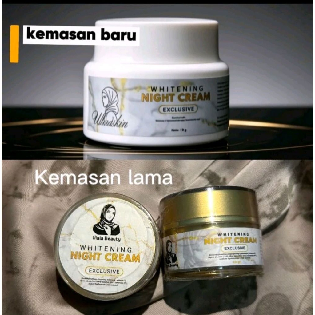 Cream malam ulalaskin pocut ula/night cream pocut ula mencerahkan