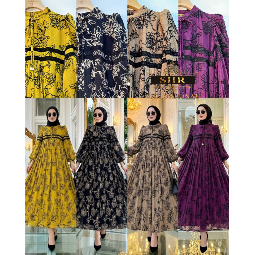 “ BY SHR ORI NEW” READY MIDI DRES FUJI SWAROSKY VERITY BORDIR BY SHR ORI