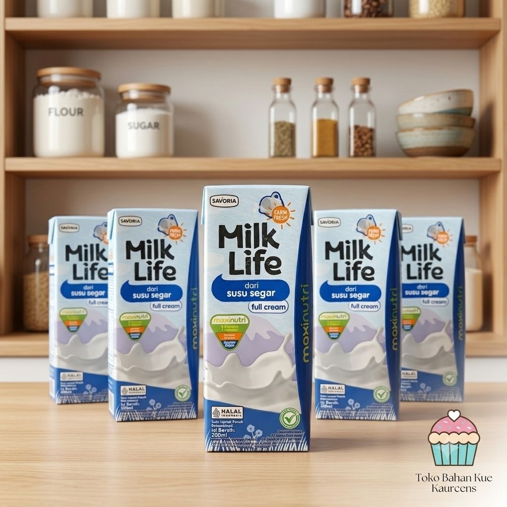 Susu Full Cream 200ml Milk Life | Milk Life Full Cream 200ml x 24pcs