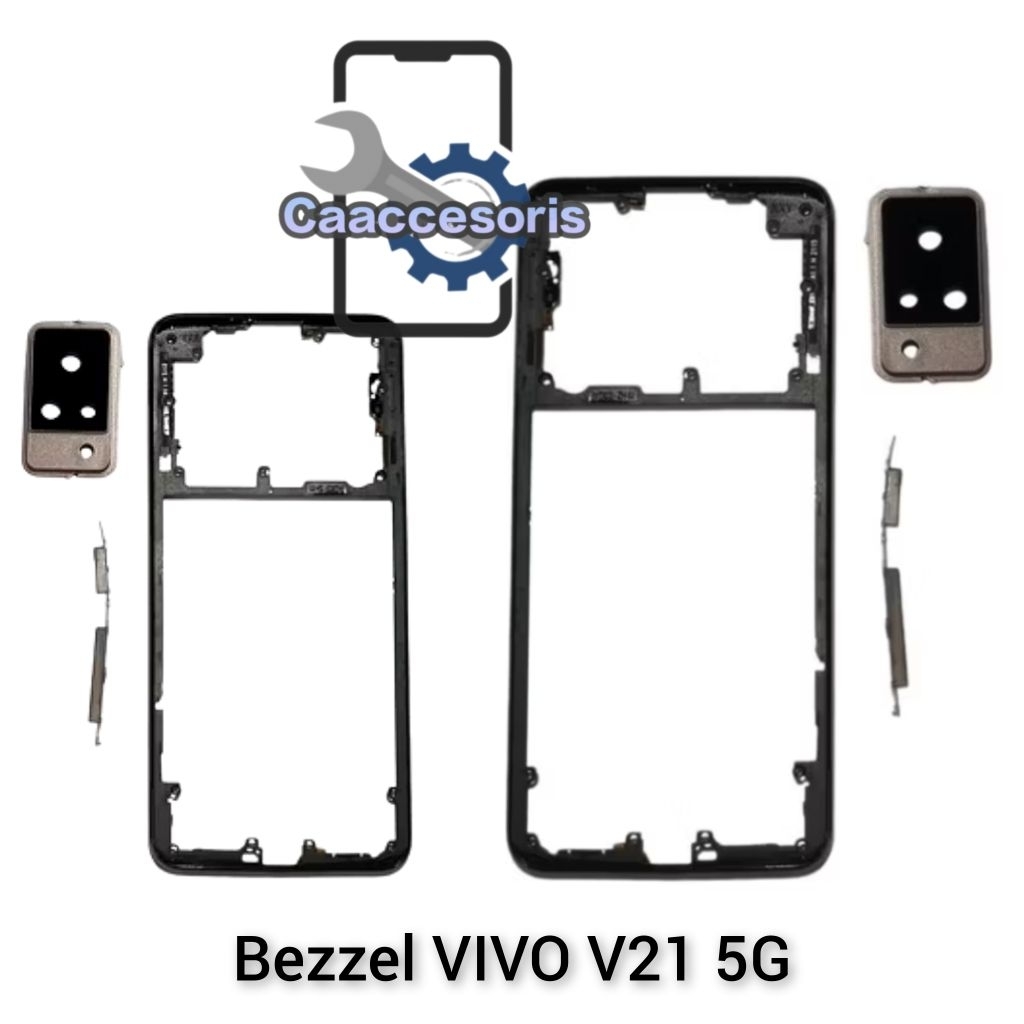 BEZZEL VIVO V21 5G KERANGKA SAMPING MESIN FULSET