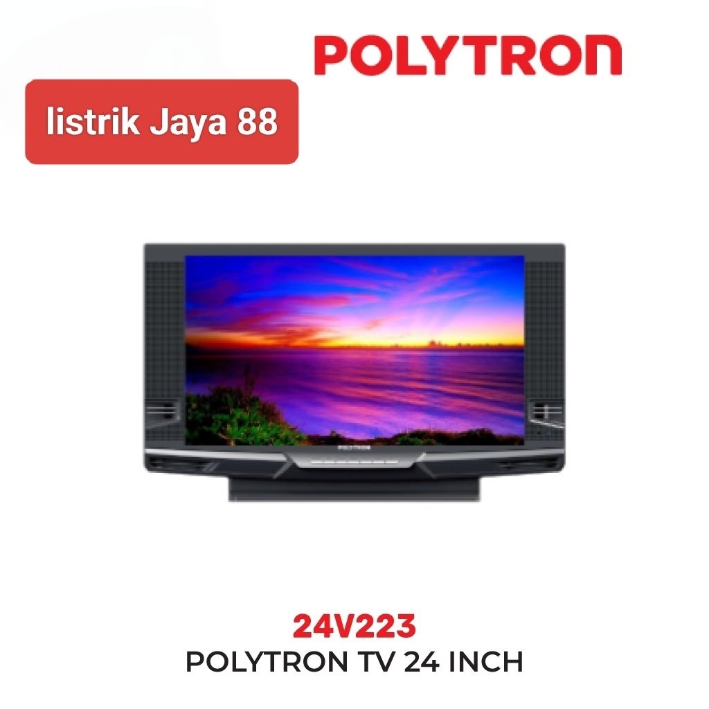 TV DIGITAL Tabung POLYTRON 24V223 24 Inch SPEAKER SUPER BASS