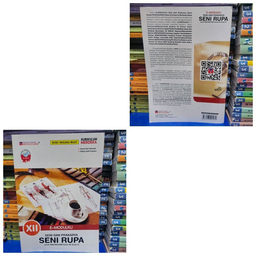 BUKU BEKAS E- MODULKU SENI DAN PRAKARYA SENI RUPA KELAS 3 SMA KURIKULUM MERDEKA MEDIATAMA