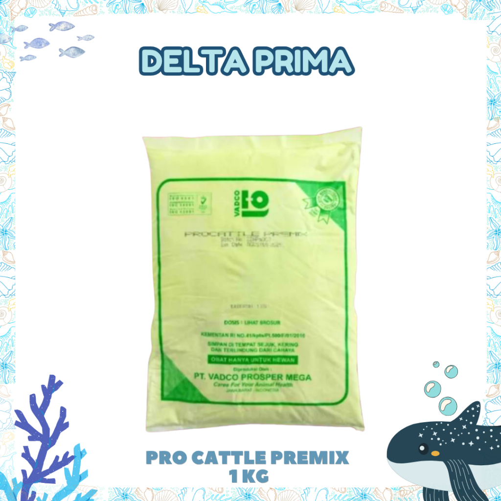 PROCATTLE PREMIX 1 Kg VADCO - PRO CATTLE - Premix Vitamin Mineral Ternak