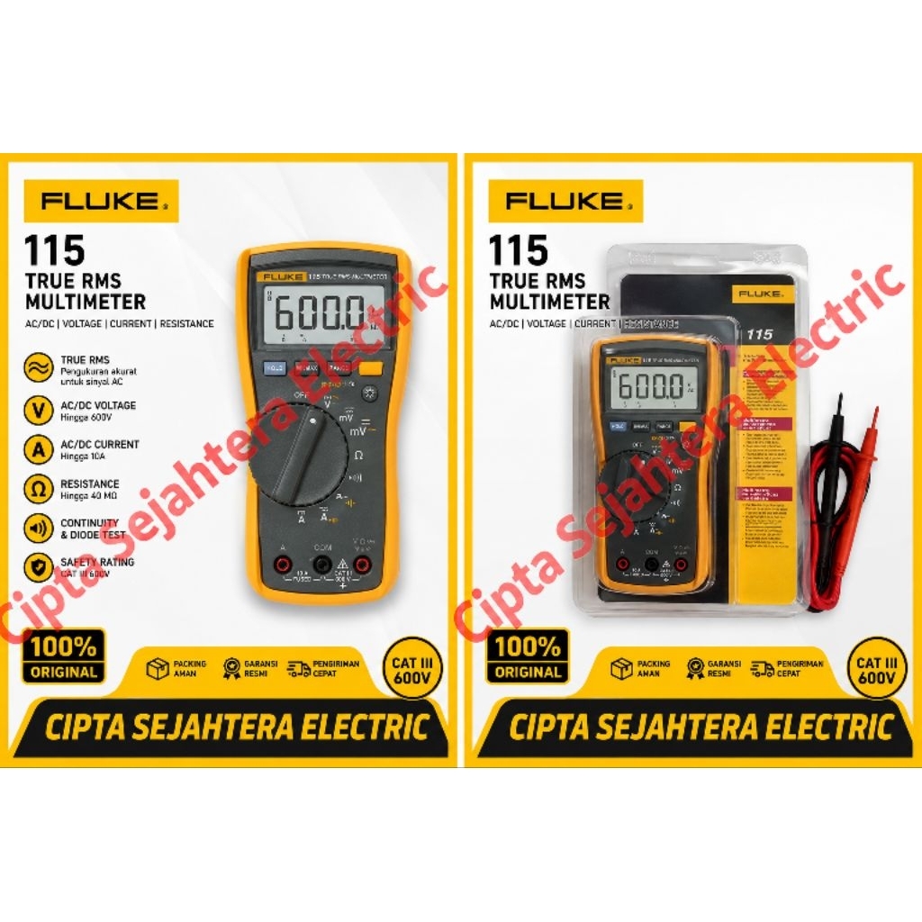 FLUKE 115 TRUE RMS MULTIMETER