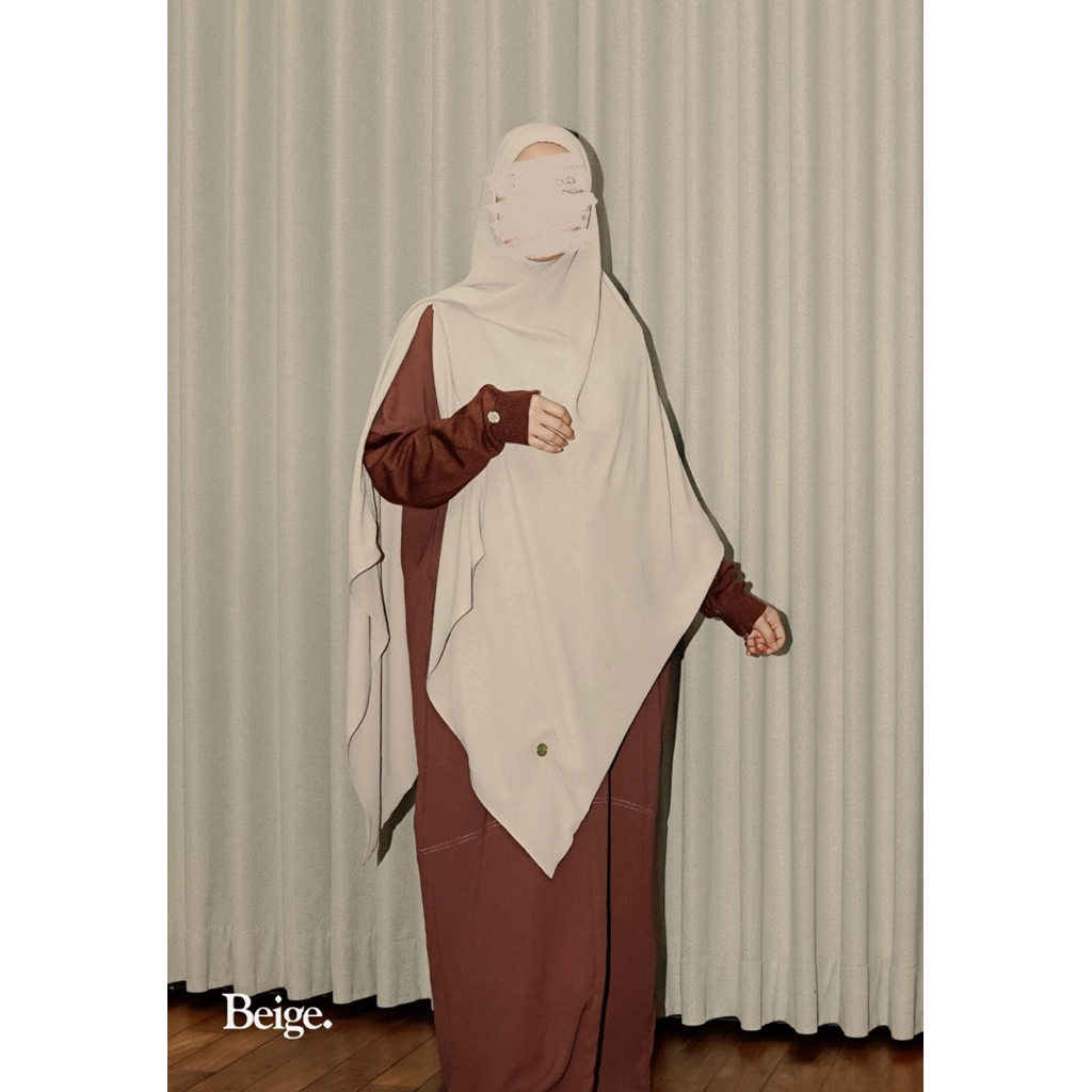 Itsar Syari - Caspia Side Khimar (Simar) - OG Edition - Beige - Size S - G2 - New 