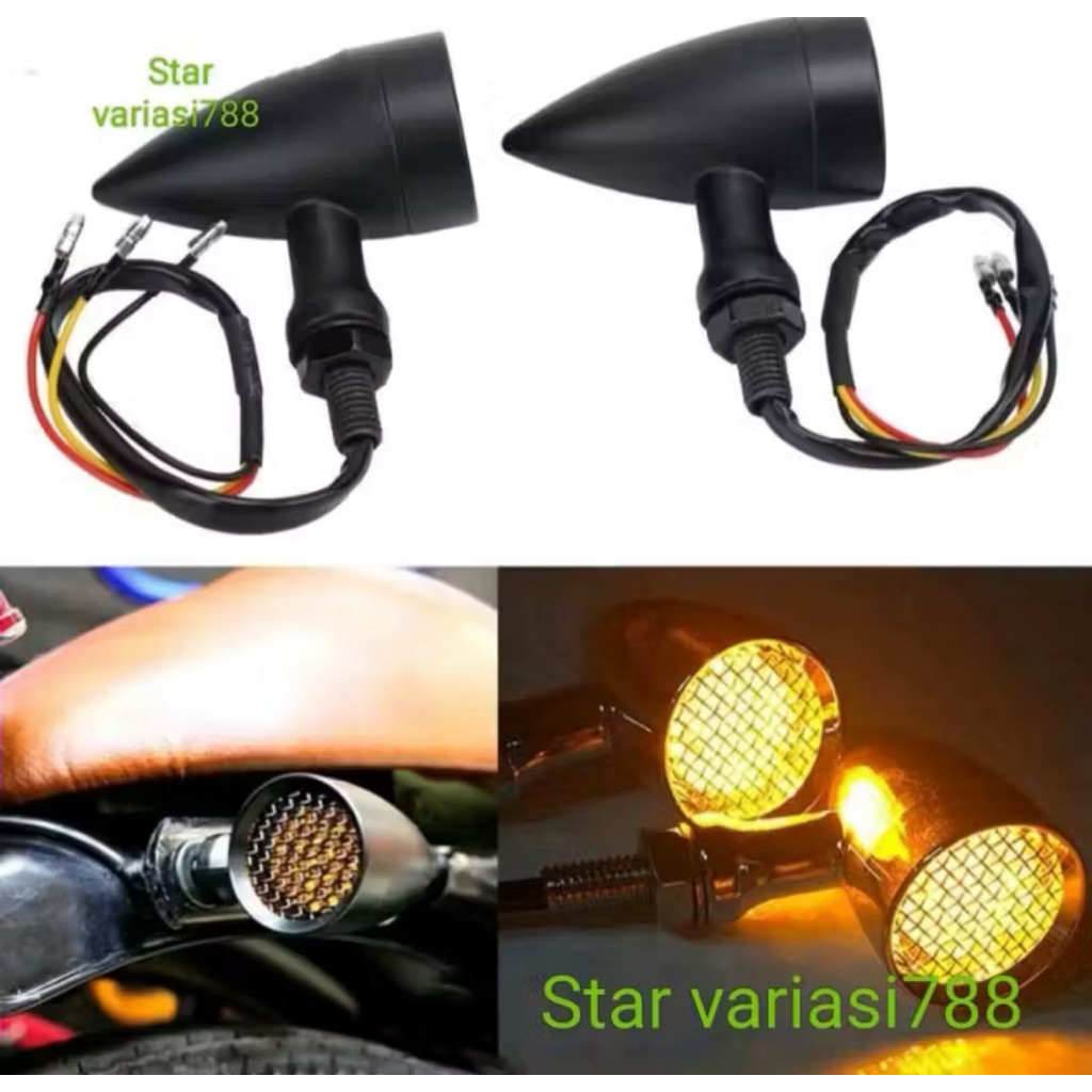 Sein sen LED bulat custom sein led bulat japstyle custom Scorpio cb Vixion Tiger sein 291
