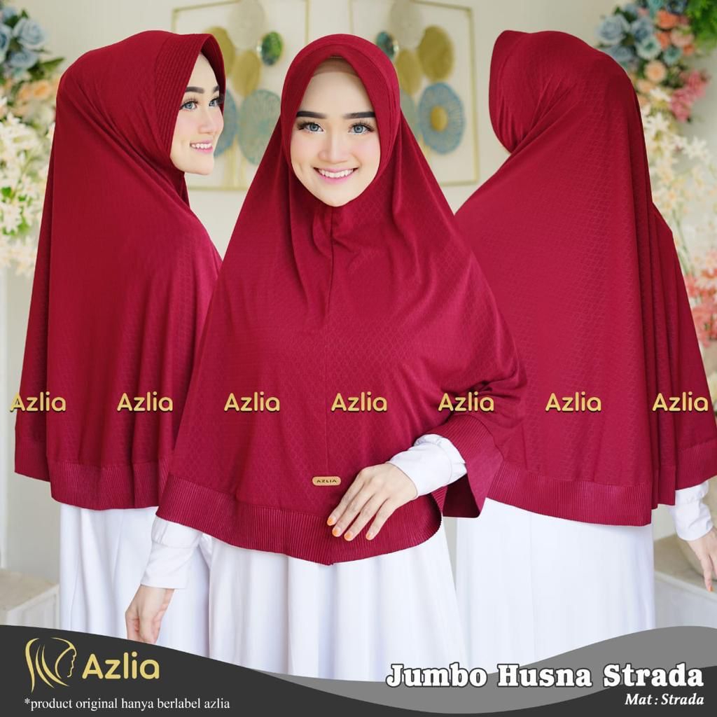 HIJAB AZLIA JUMBO HUSNA STRADA//HIJAB INSTAN DEWASA//HIJAB INSTAN