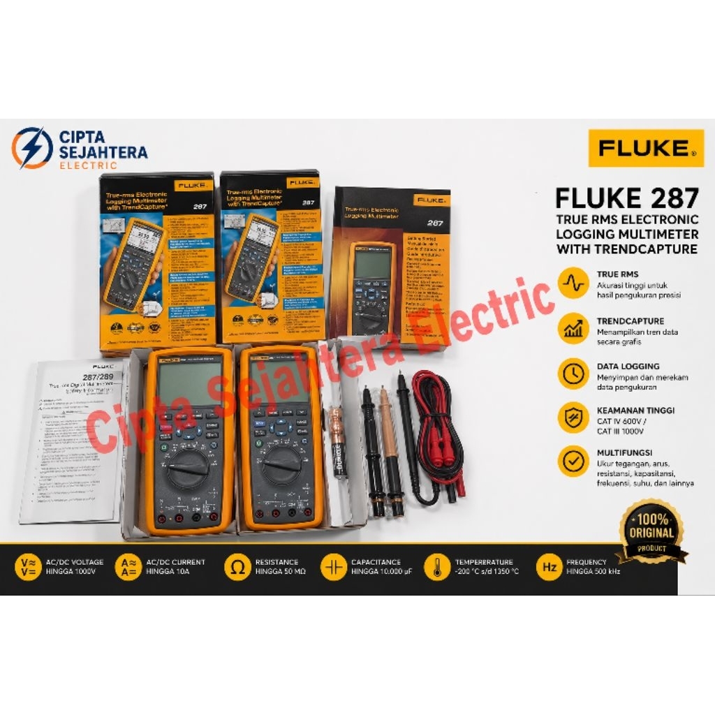 Fluke 287 TRUE RMS MULTIMETER