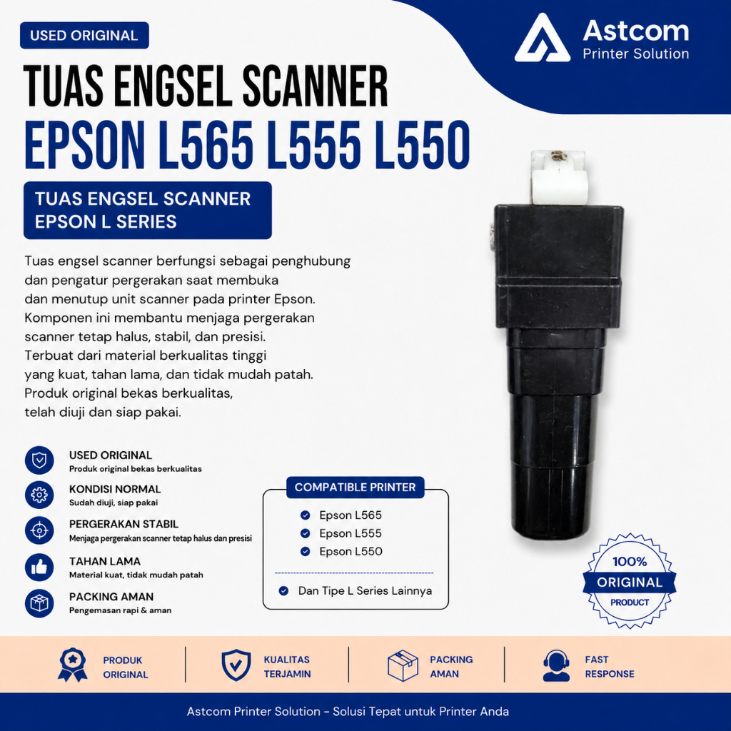 Engsel Scanner Epson L550 L555 L565 Original Bekas | Tuas Penyangga Scanner Epson
