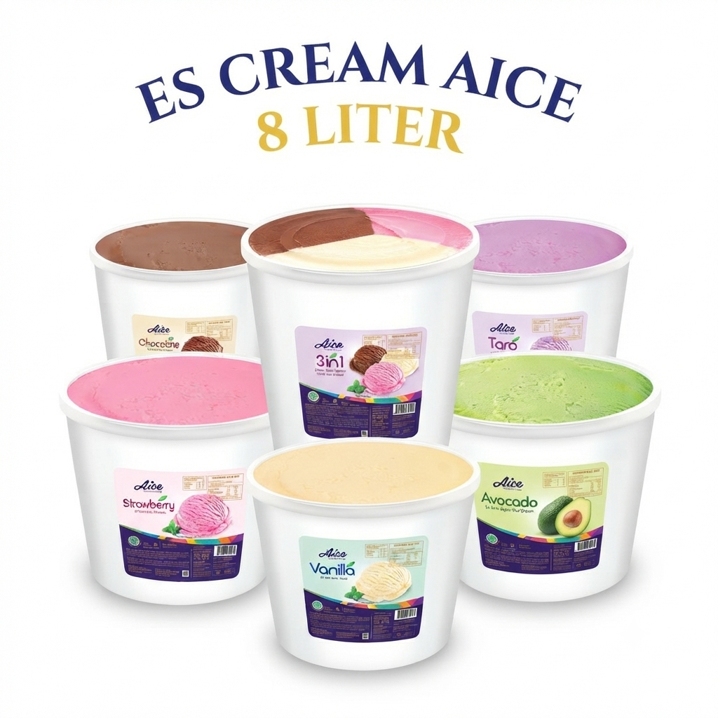 Aice Es Cream Bucket Series | Aice Es Cream 8 Liter & 5 Liter - Berbagai Rasa Penuh Kelezatan