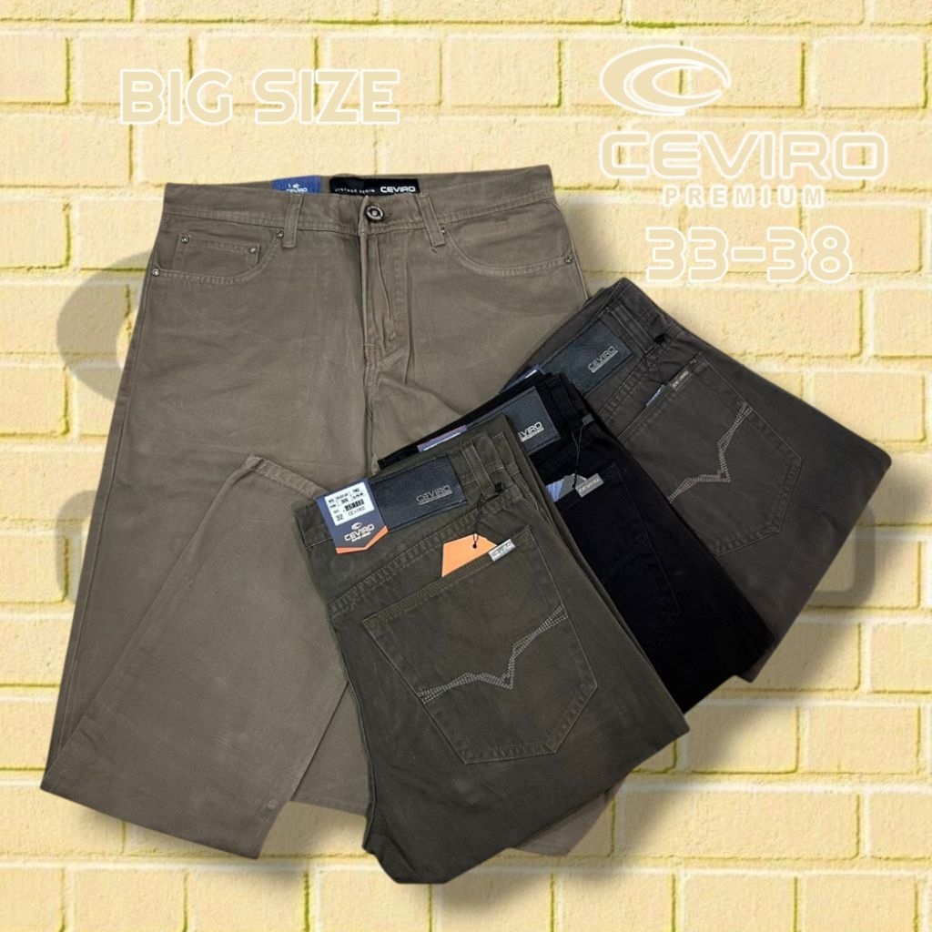 Celana Katun Pria CEVIRO CO ORIGINAL 33-38
