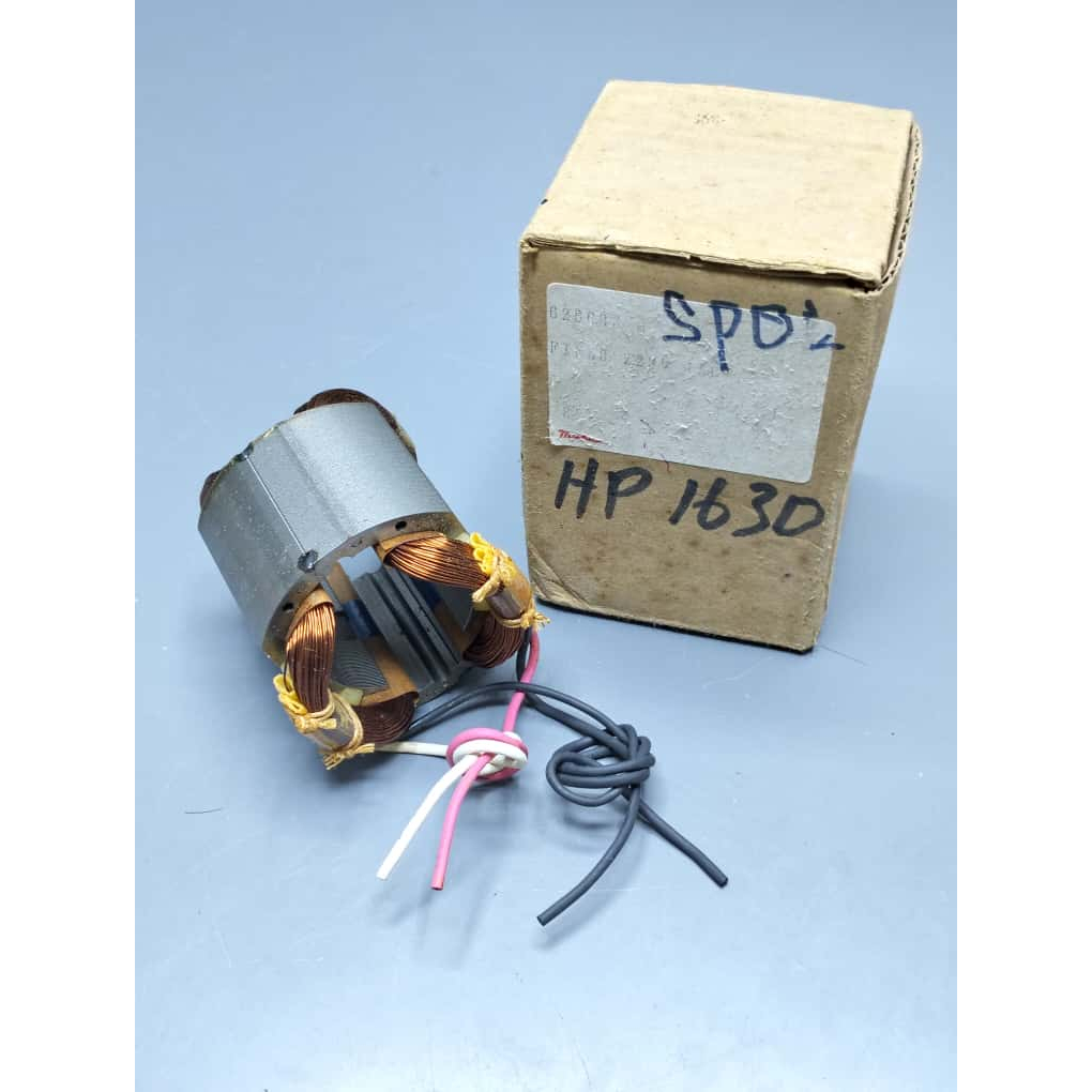 Stator Mesin Bor Makita HP1630 / Spul / Bantalan Rumah Armature Angker HP 1630 Makita Asli
