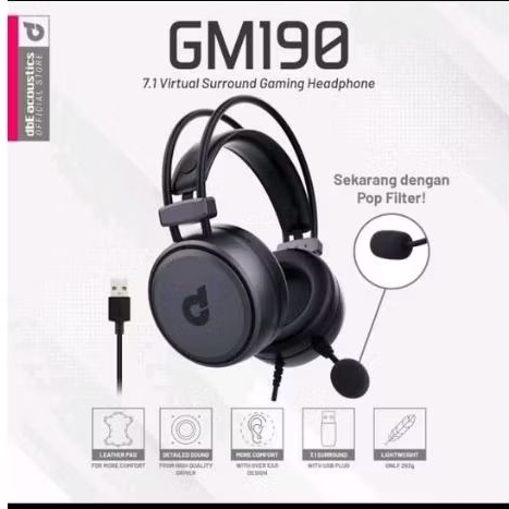 Headset Gaming DBE GM190 Headphone DBE GM 190