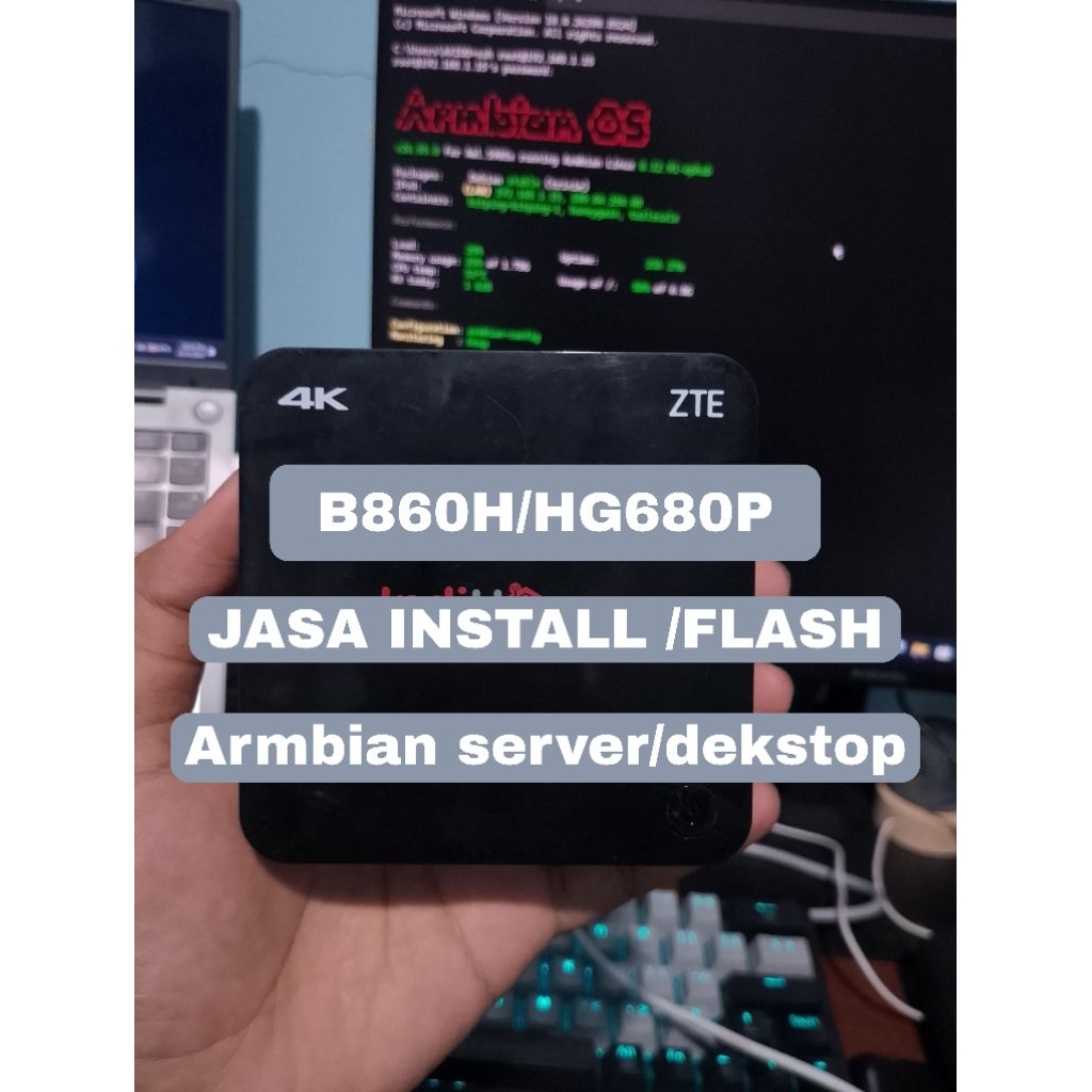 Install Armbian OS STB B860H/HG680P