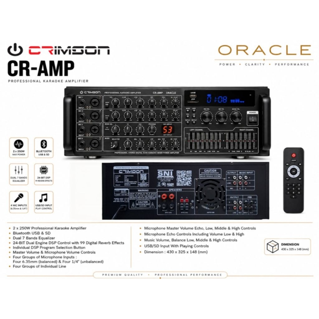 AMPLIFIER CRIMSON CR AMP ORACLE ORIGINAL 99 DSP REVERB