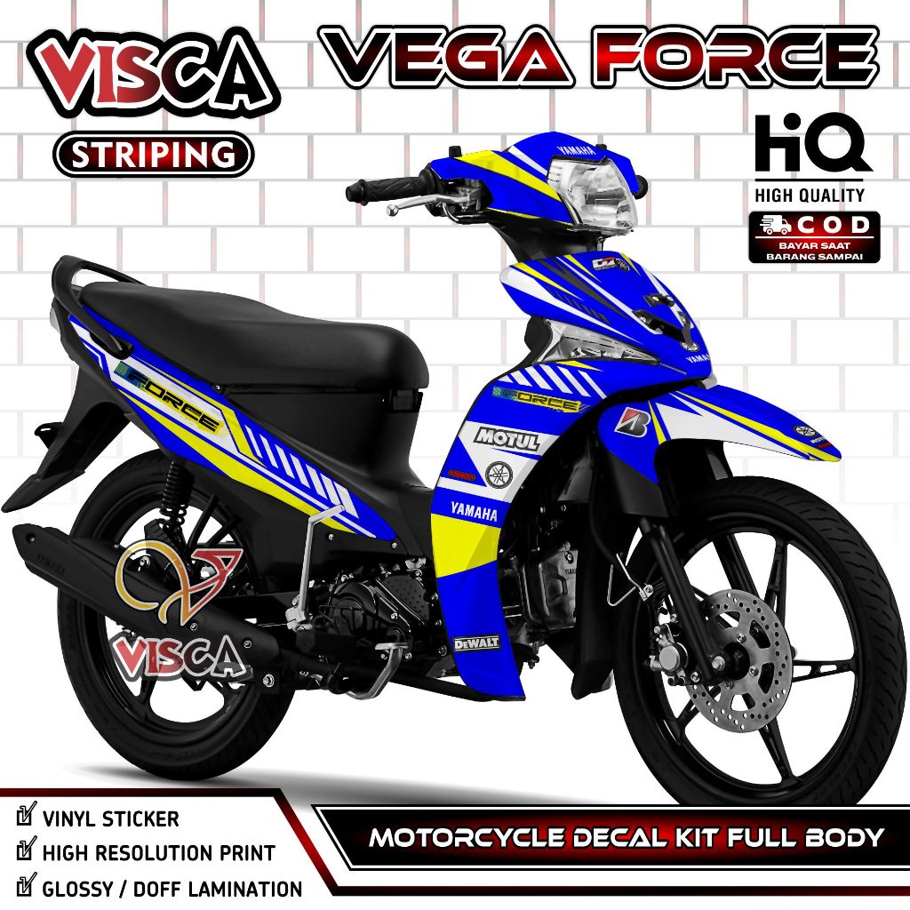 Decal Vega Force - Stiker Vega Force - Dekal Vega Force Full Body - Striping Vega Force Variasi - De