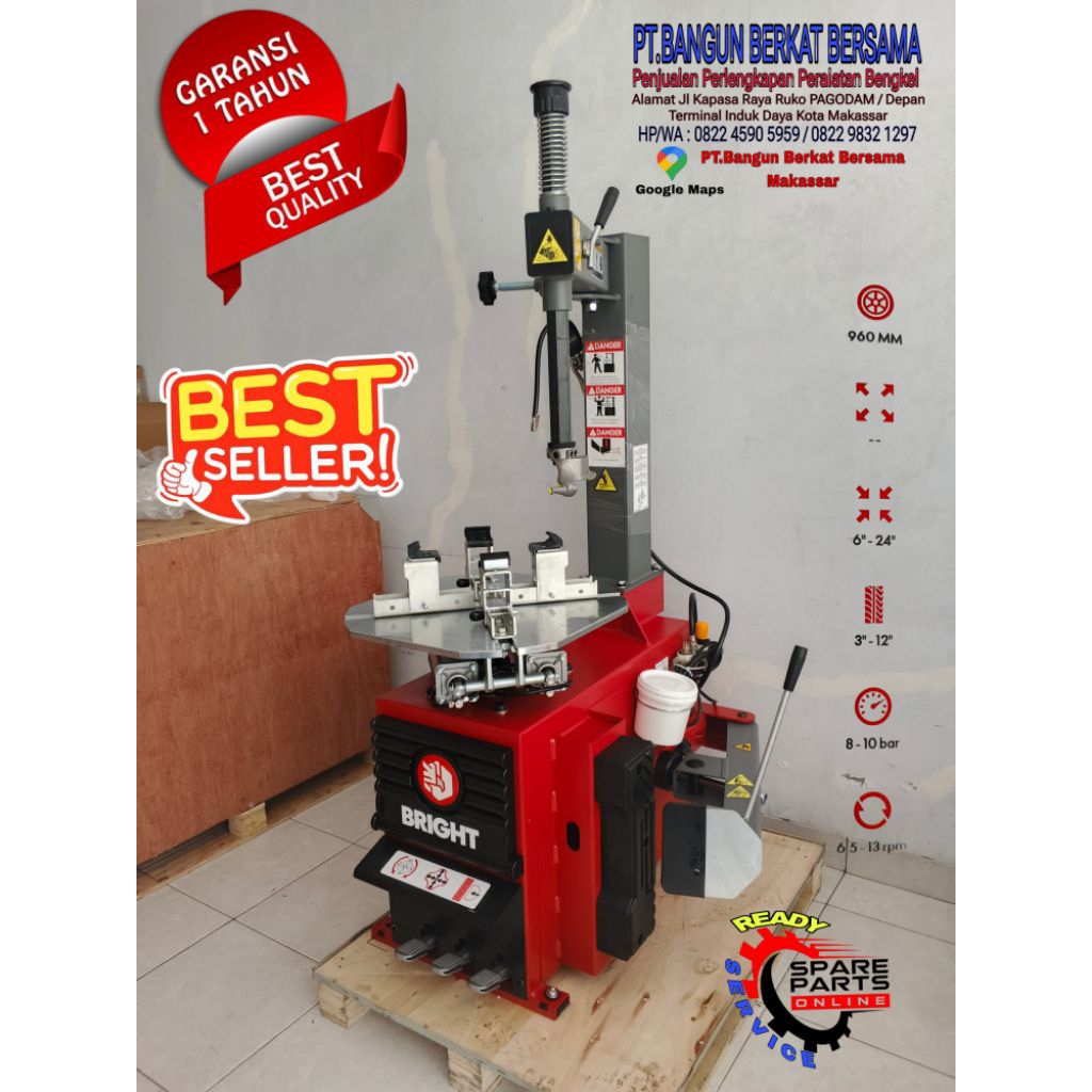 Mesin Pembuka Ban Motor BRIGHT