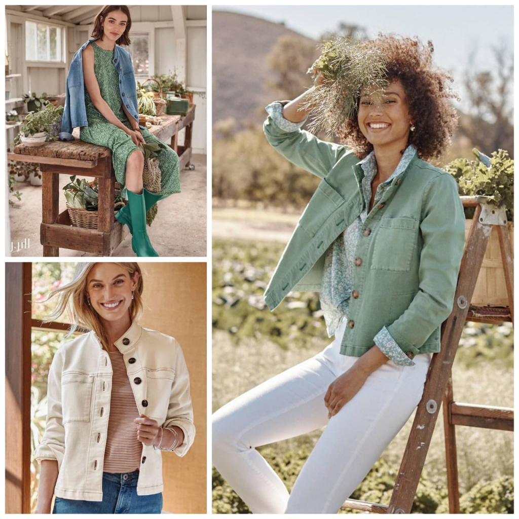 Jacket J.Jill Denim Modern Utility Jackets
