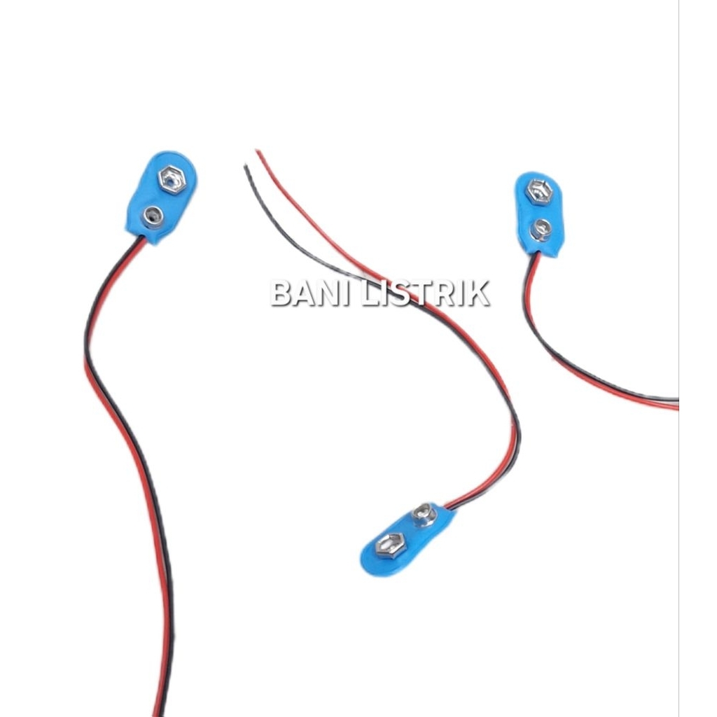 Sambungan Soket Baterai 9 Volt Kabel Kancing Baterai