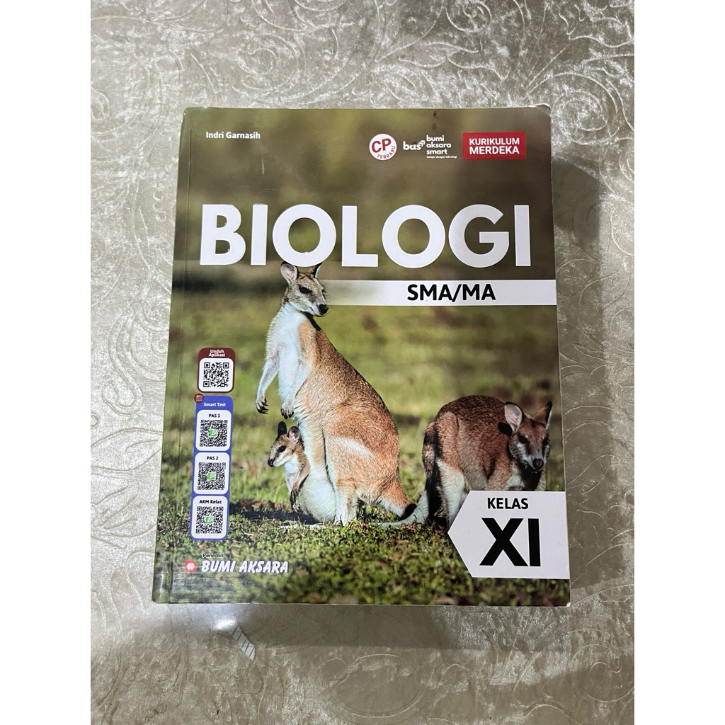 buku biology kelas 11/XI SMA kurikulum merdeka bumi aksara