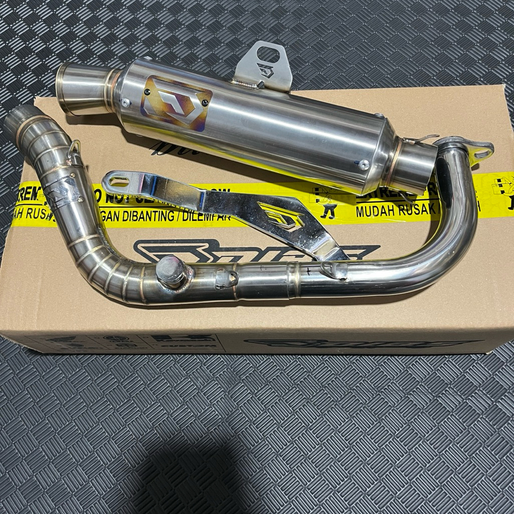 knalpot DIBS matic vario jogja style non samlong corong copy dos logo v2