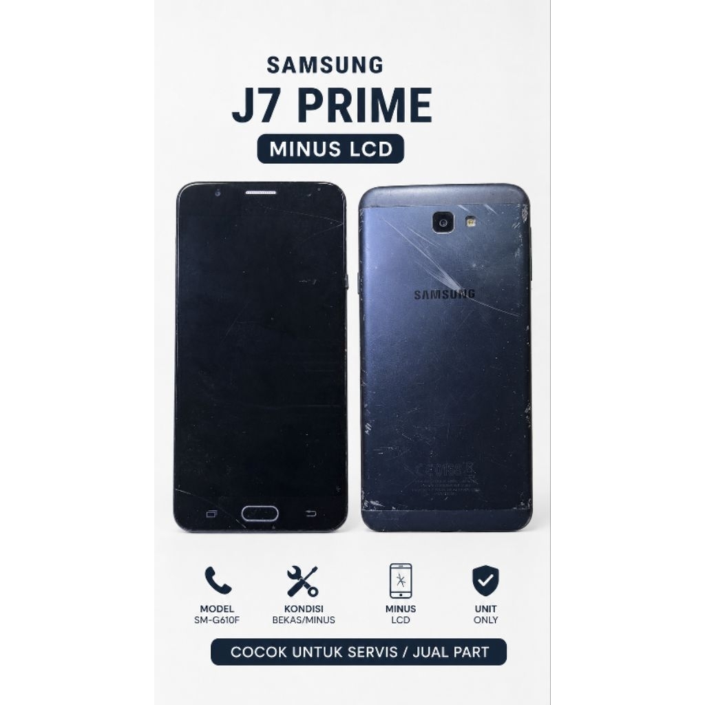 Samsung Galaxy J7 Prime – Minus LCD (Mesin Masih Nyala)