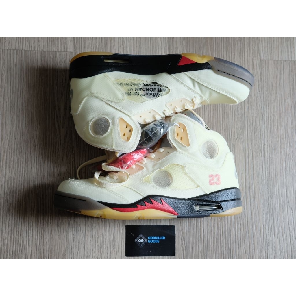 Off White Air Jordan 5 Retro Sail Kickwho