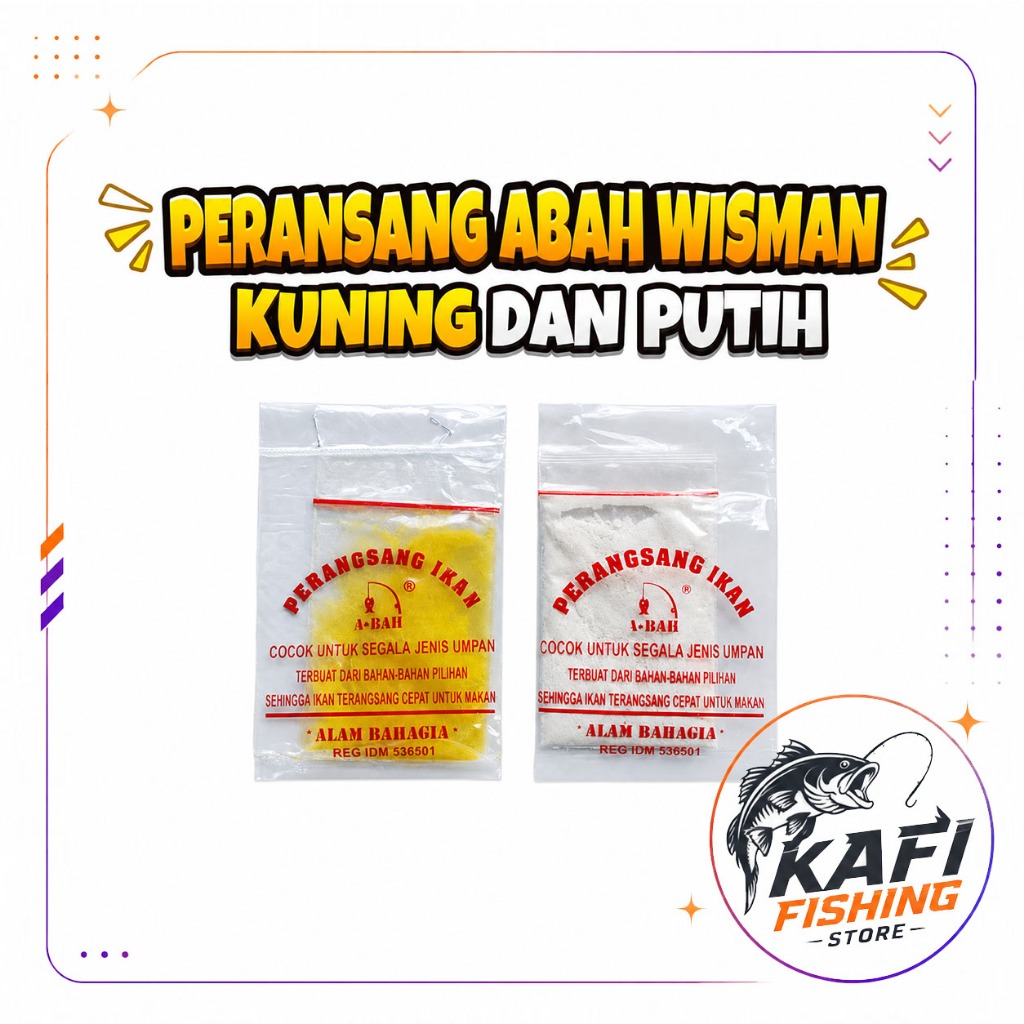 Perangsang Ikan Abah Wisman Kuning Dan Putih - campuran umpan ikan
